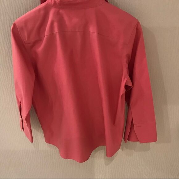 Talbots Vibrant Pink Collared Shirt - Picture 3 of 4